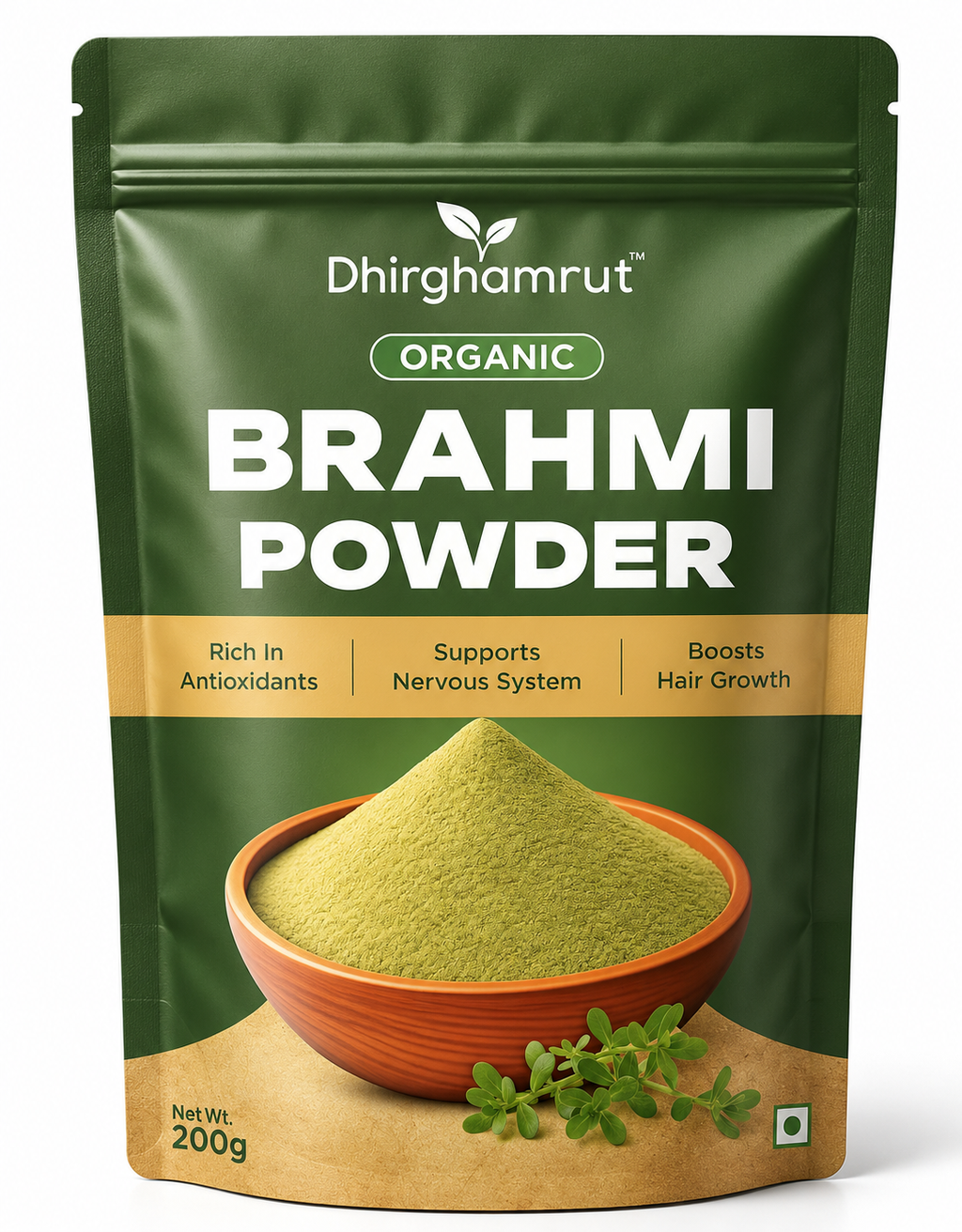 Organic Brahmi Powder 200g