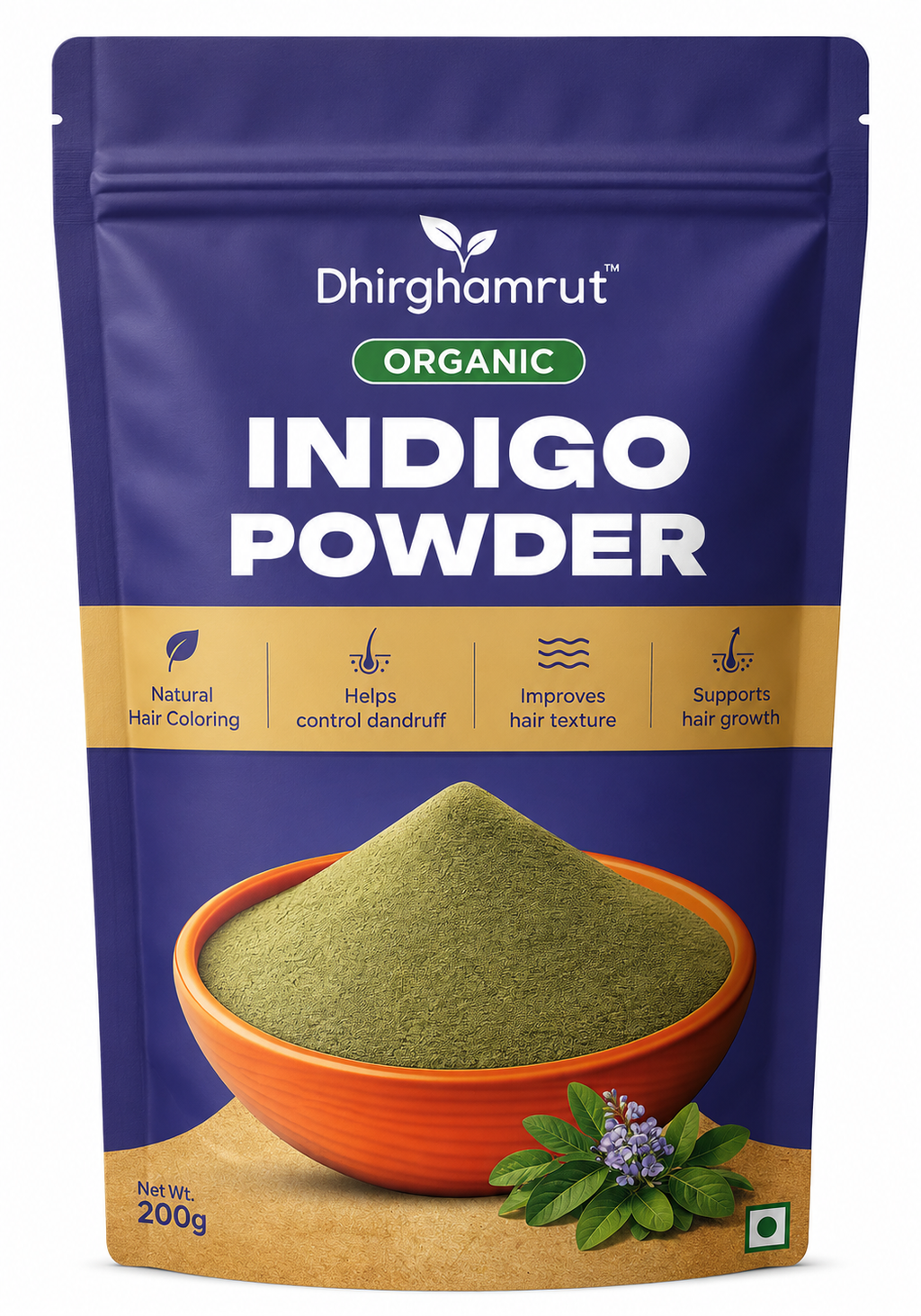Natural Indigo Leaf Powder 200g