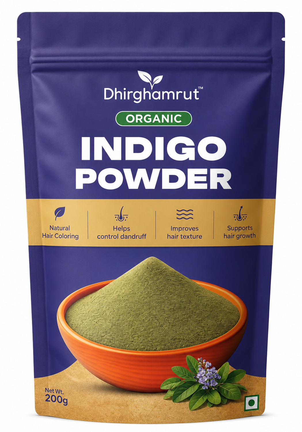 Natural Indigo Leaf Powder 200g