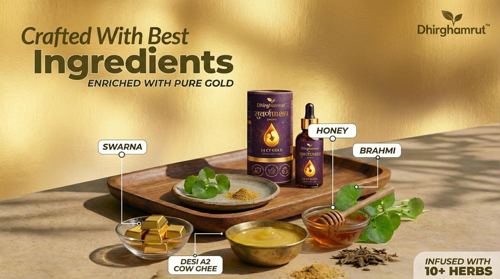 Suvarna Prashan Drops with 24K Gold