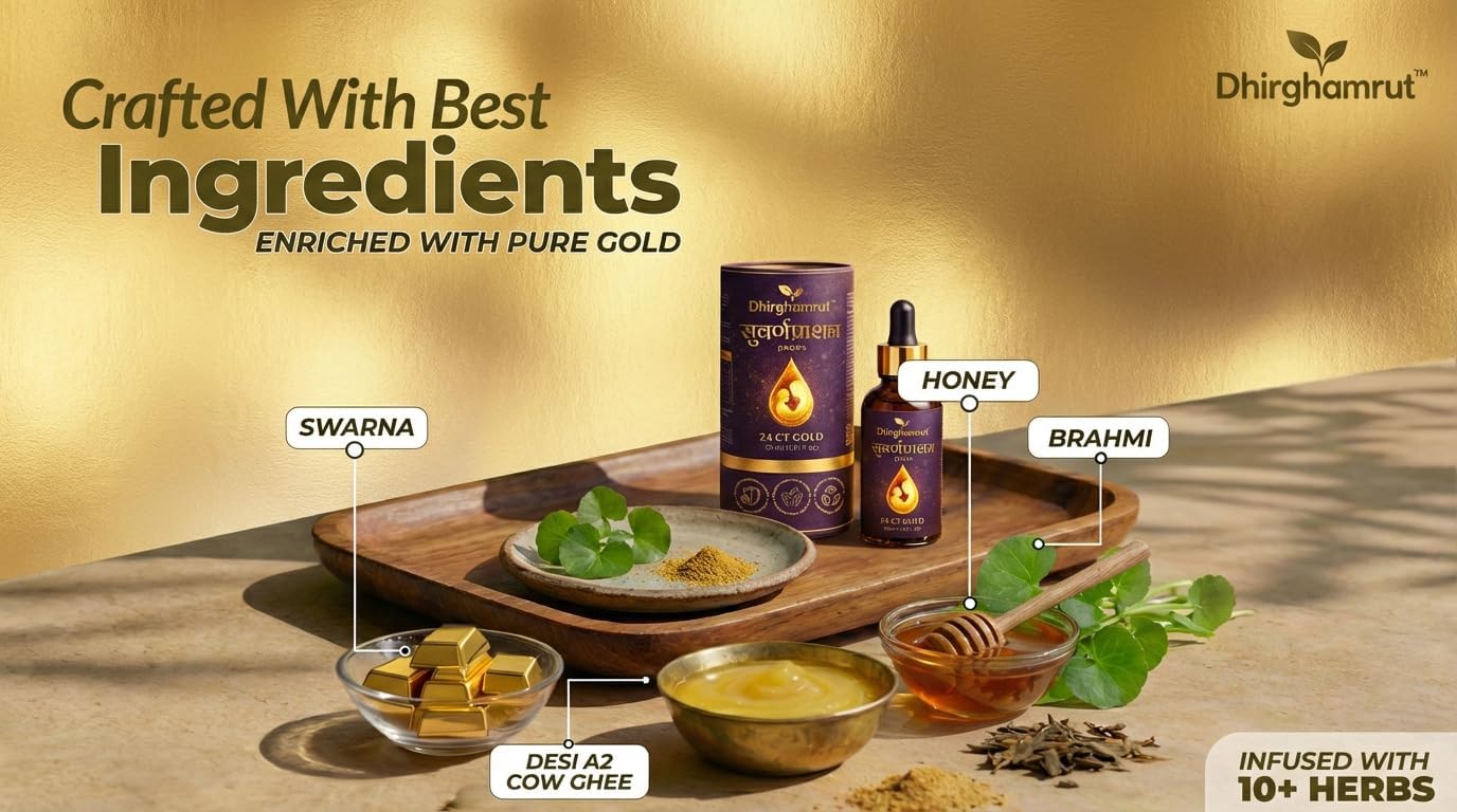 Suvarna Prashan Drops with 24K Gold