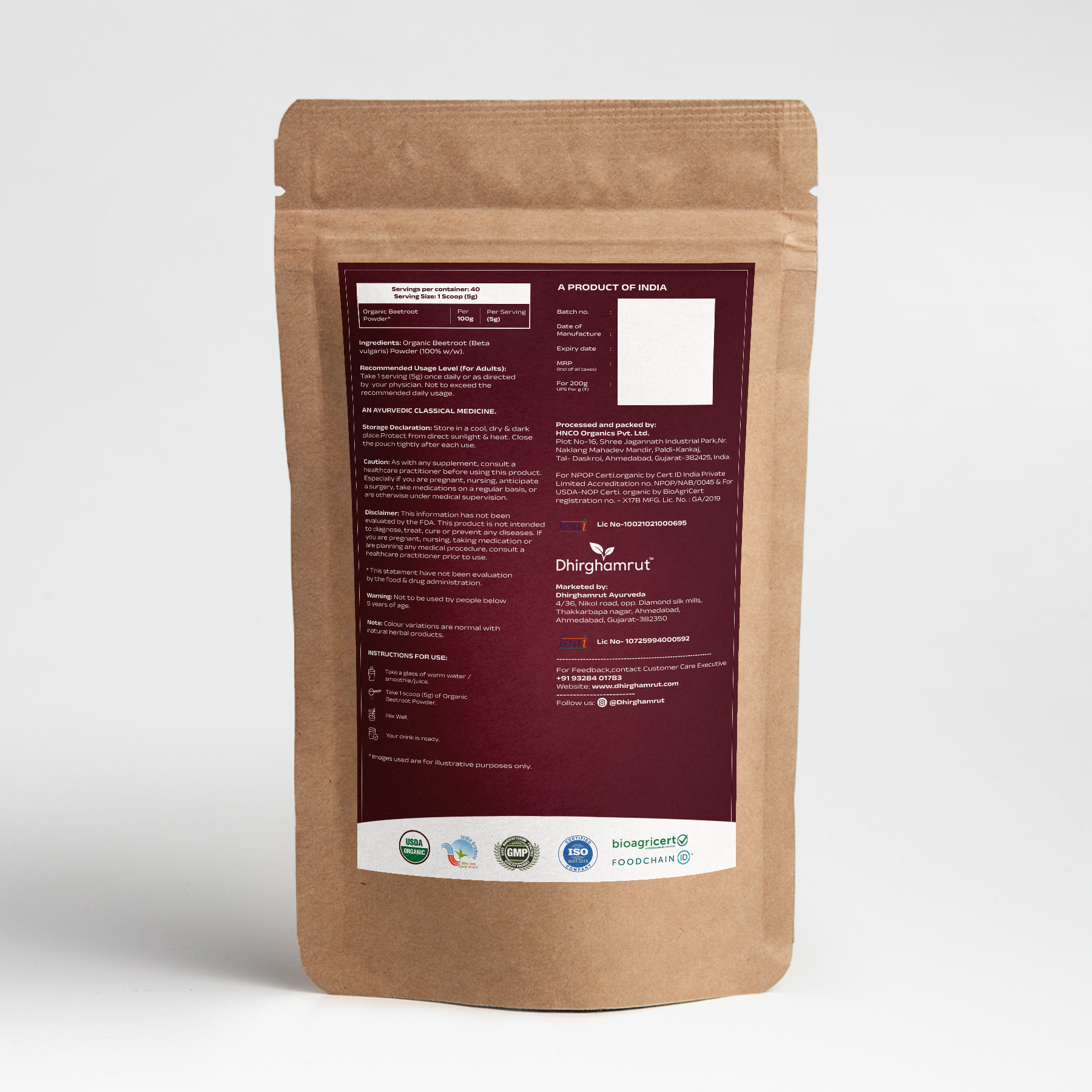 Natural Beetroot Powder