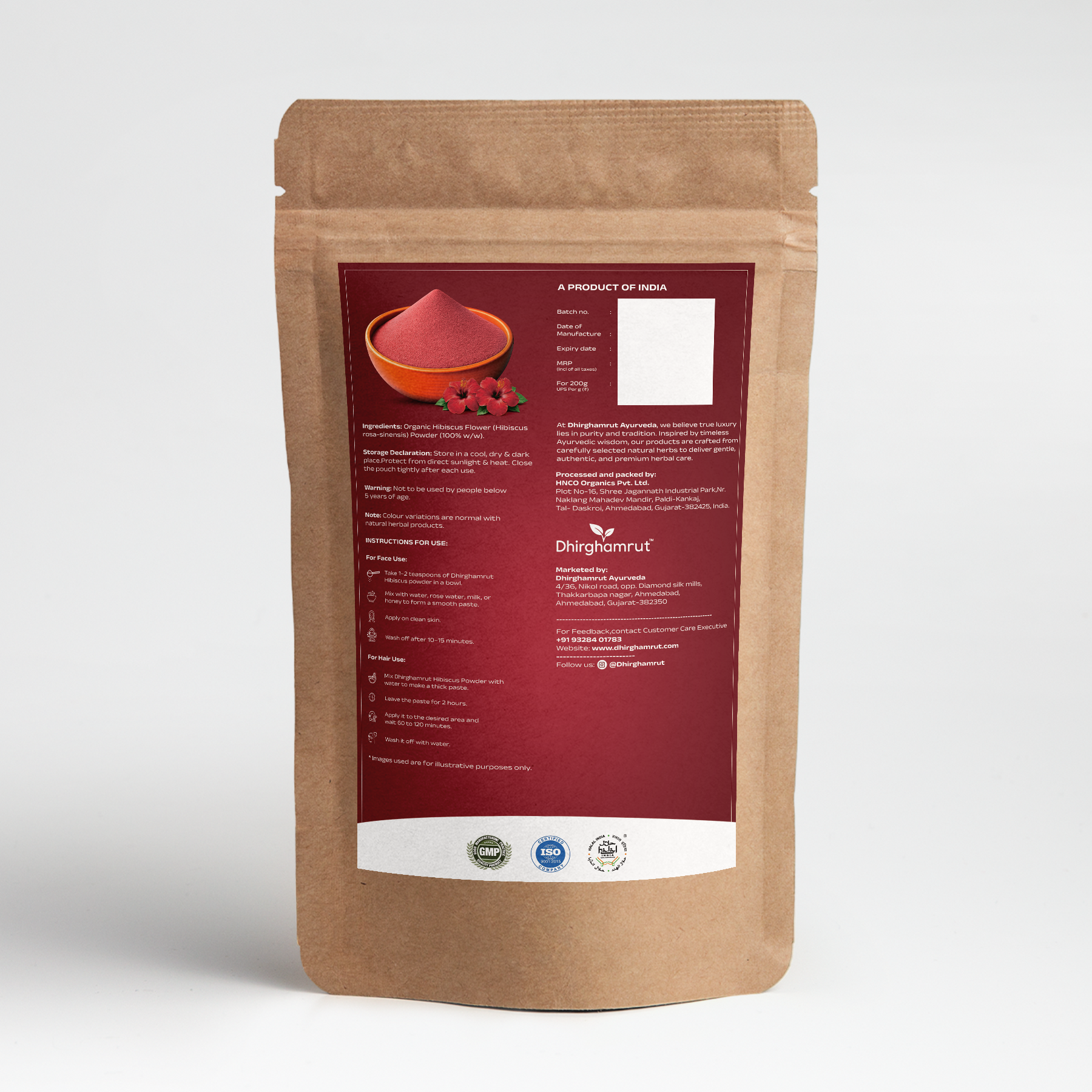 Natural Hibiscus Flower Powder 200g