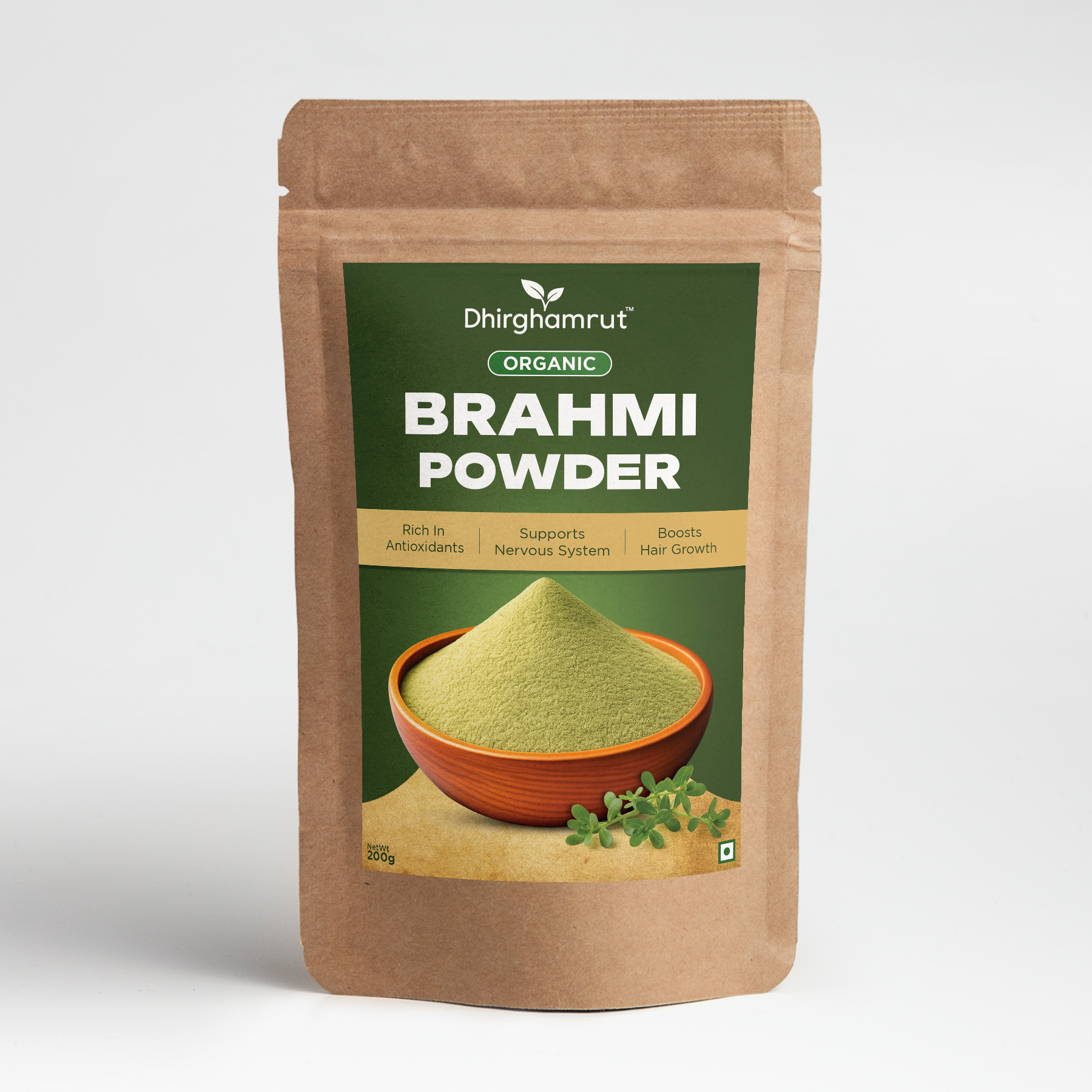 Organic Brahmi Powder 200g