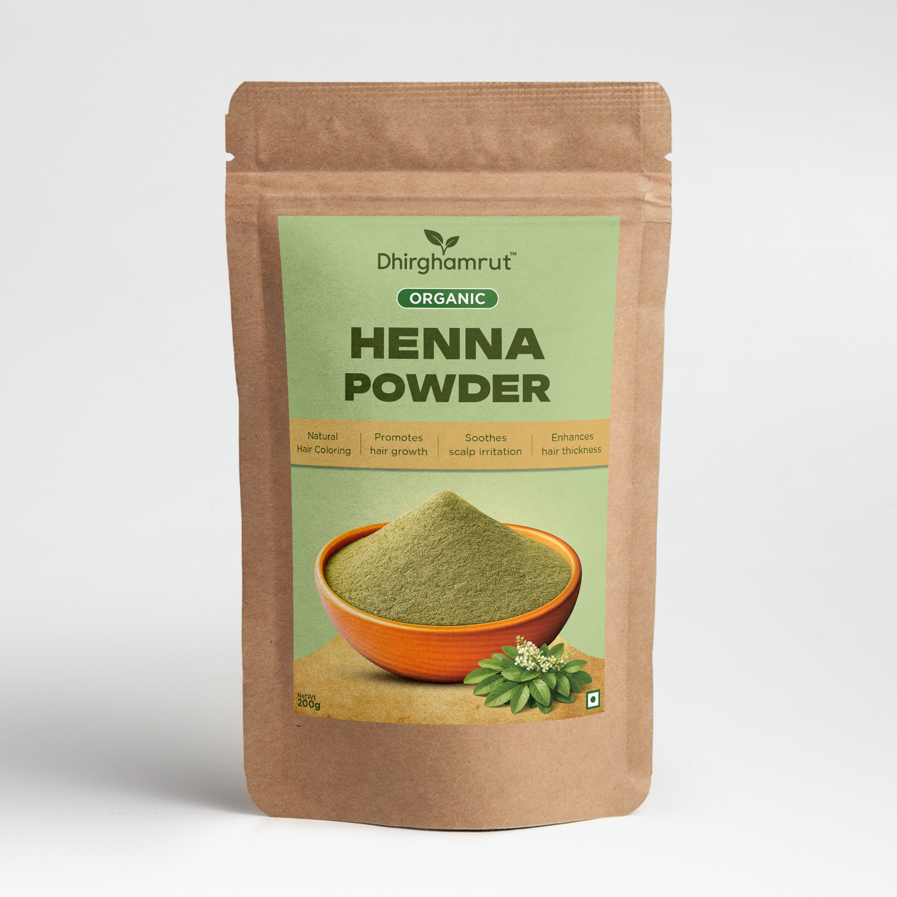 Organic Herbal Henna Powder 200g