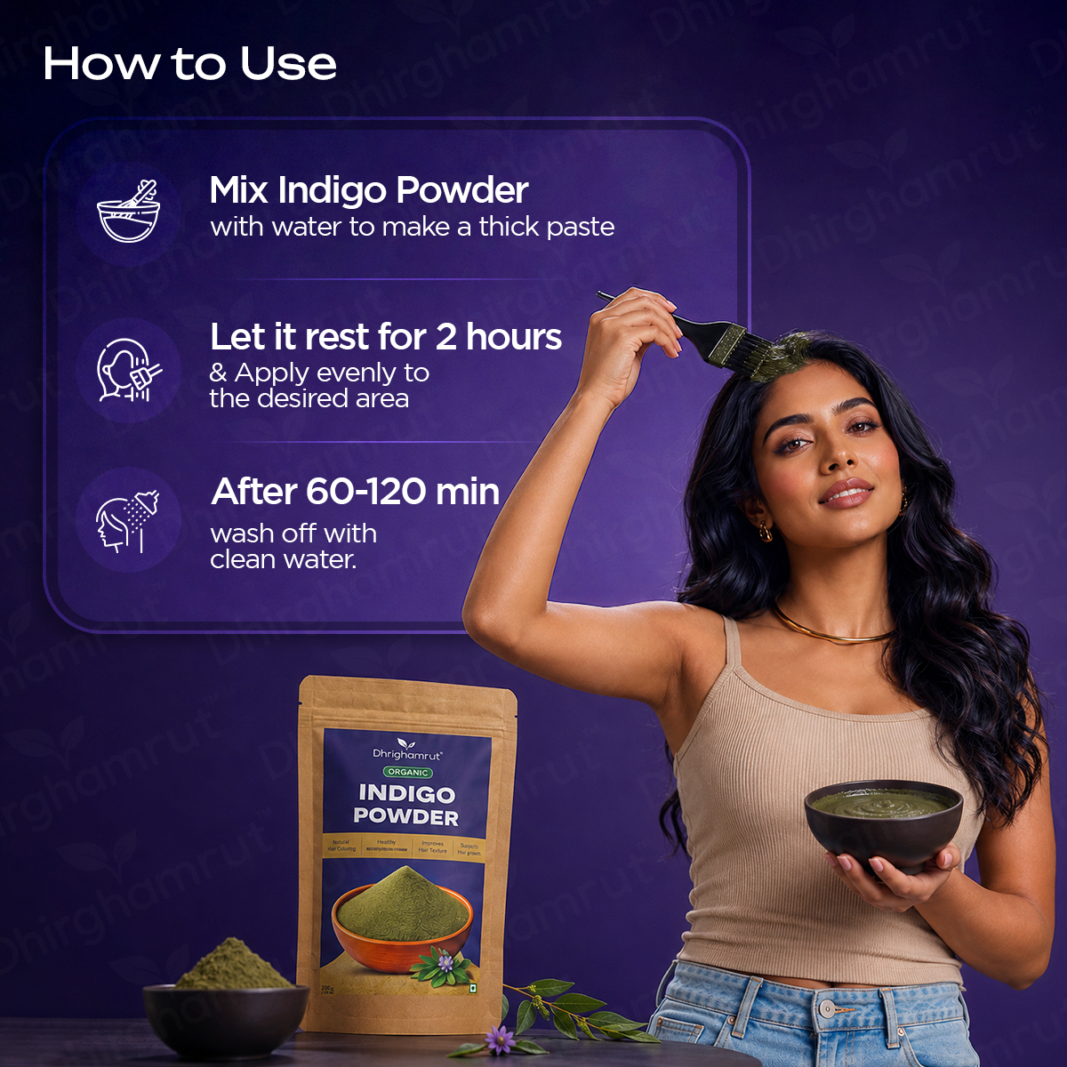 Natural Indigo Leaf Powder 200g