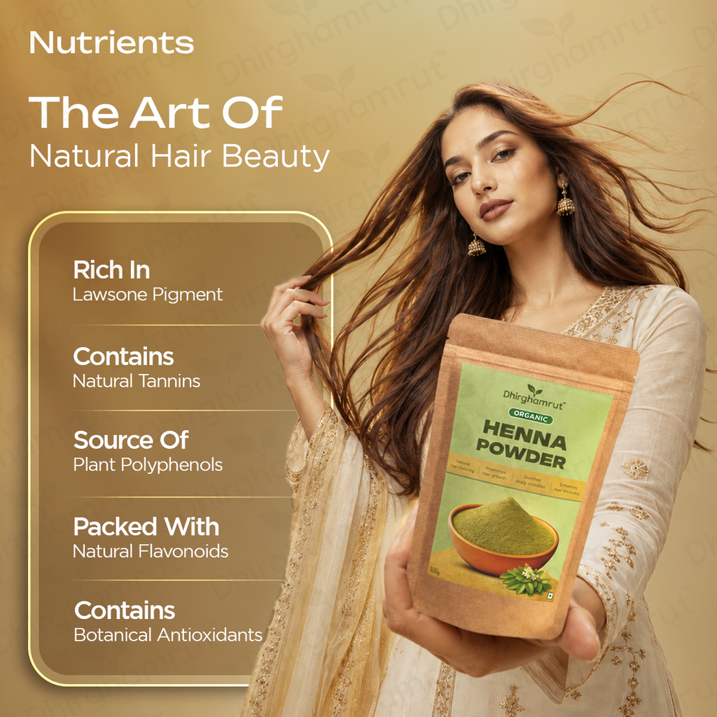 Organic Herbal Henna Powder 200g
