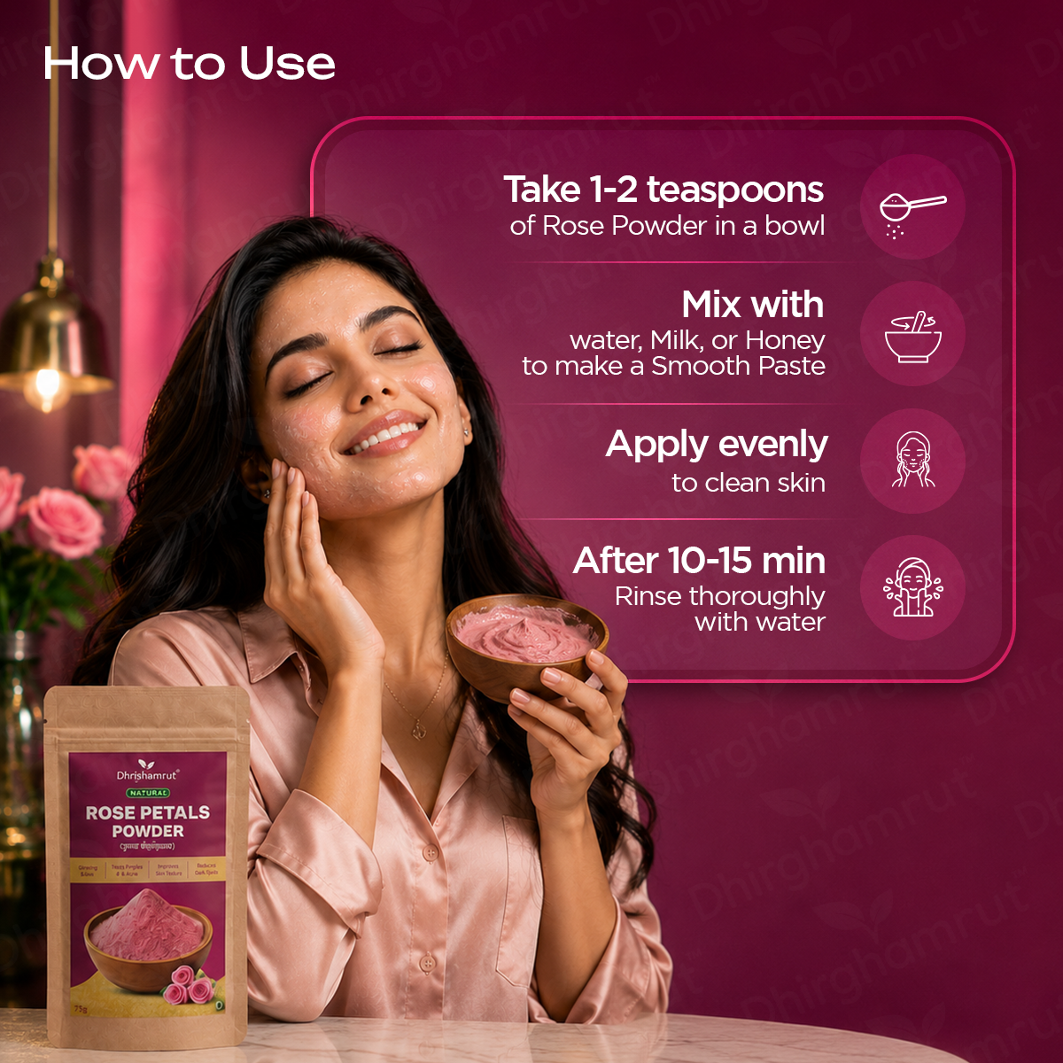 Natural Care Rose Petal Powder 200g